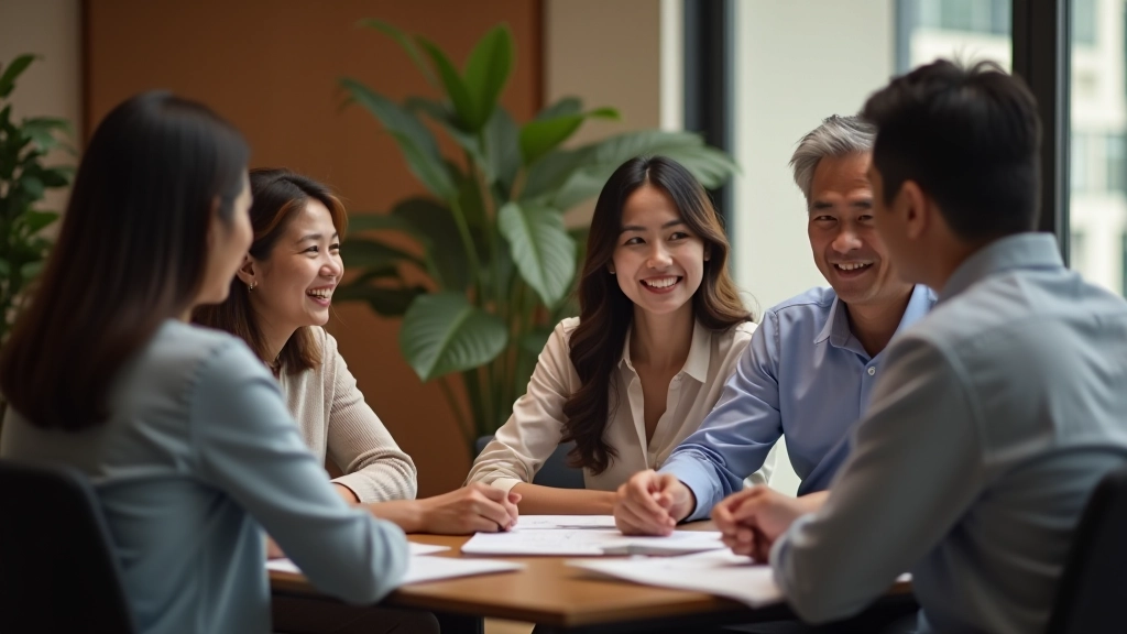 Family meeting with financial advisor discussing trust benefits and asset protection strategy